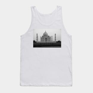 Taj Mahal in black and white Tank Top